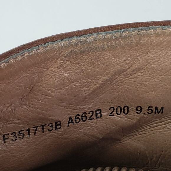 John Varvatos Boots Men\'s Size 9.5 Brown Leather Brooklyn Lug Lace Up Side Zip main image 5